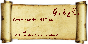 Gotthardt Éva névjegykártya