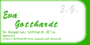 eva gotthardt business card